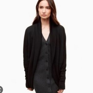 Aritzia Wilfred Diderot Cardigan in Black, Size Small